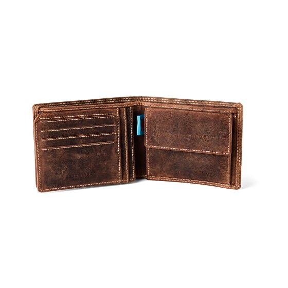 Jack Kinsky Baltimore 101 Portafoglio Protezione RFID Pelle 13 cm