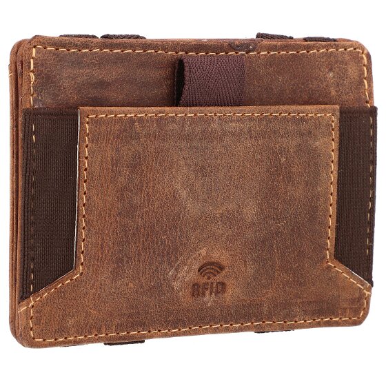 Greenburry Portafoglio magico vintage RFID in pelle 10 cm