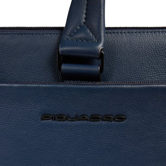Piquadro Russel Valigetta Protezione RFID Pelle 42 cm Scomparto per laptop