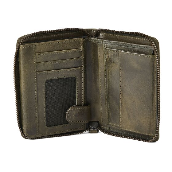 Greenburry Newport Portafoglio Protezione RFID Pelle 13 cm
