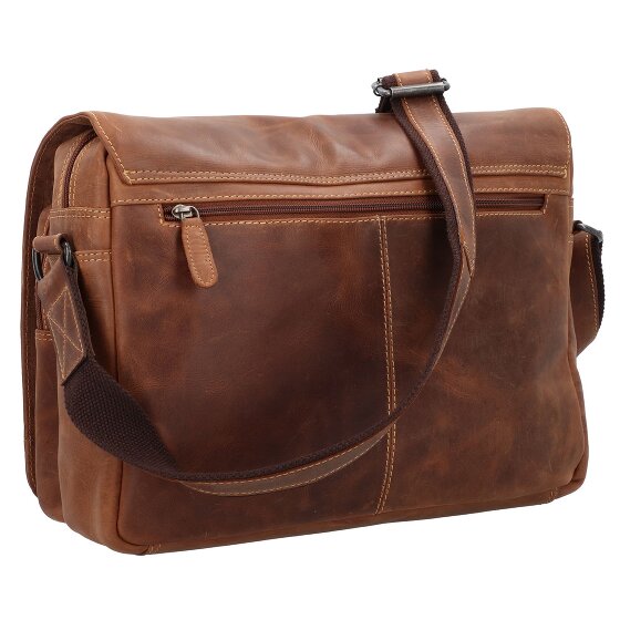 Greenburry Racing Collection Atlanta Cartella Messenger Pelle 36 cm