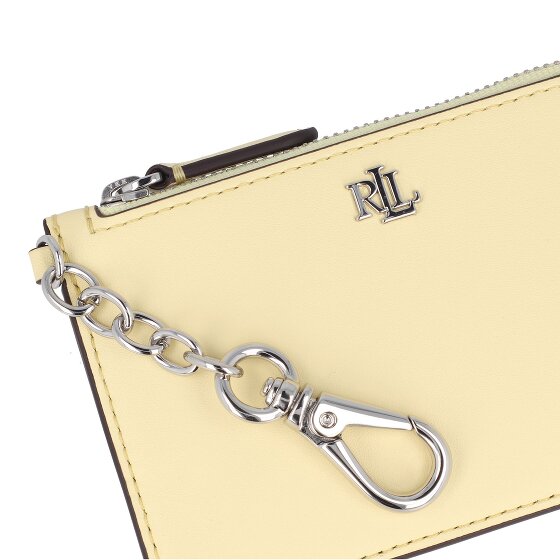 Lauren Ralph Lauren Zip Card Portafoglio chiave Vera Pelle 13 cm