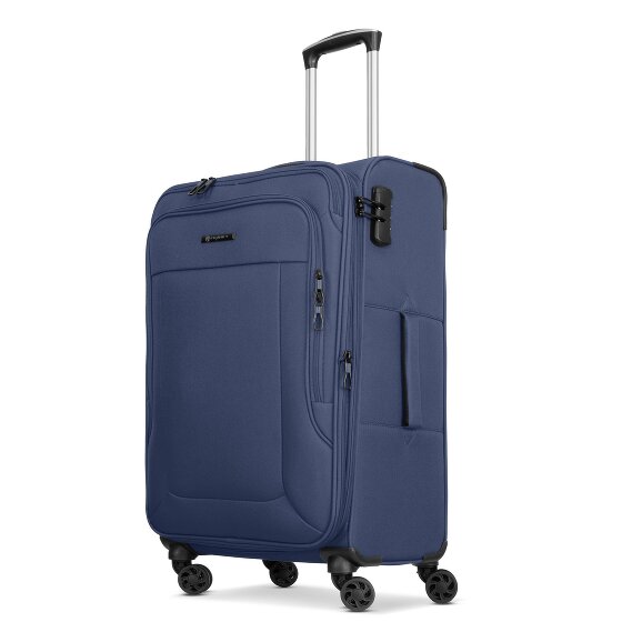 Franky Melbourne 3.0 Set di valigie a 4 ruote, 3 pezzi, con piega elastica