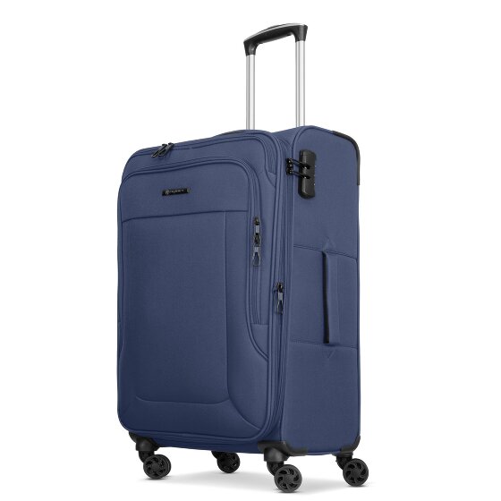 Franky Melbourne 3.0 Set di valigie a 4 ruote, 3 pezzi, con piega elastica