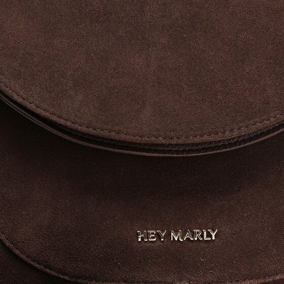 Hey Marly Big Sister Suede Borsa a spalla S Vera Pelle 25 cm