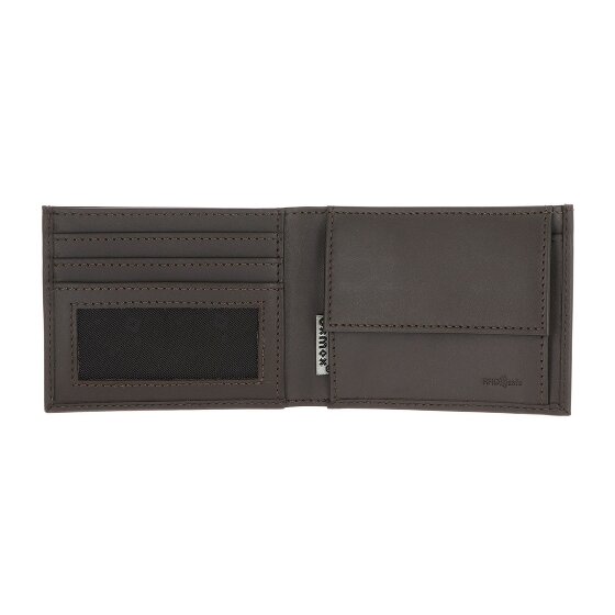oxmox Leather Portafoglio Protezione RFID Vera Pelle 11 cm