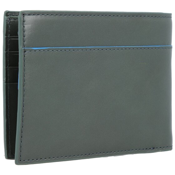Piquadro Portafoglio blu Square Revamp RFID in pelle 13 cm