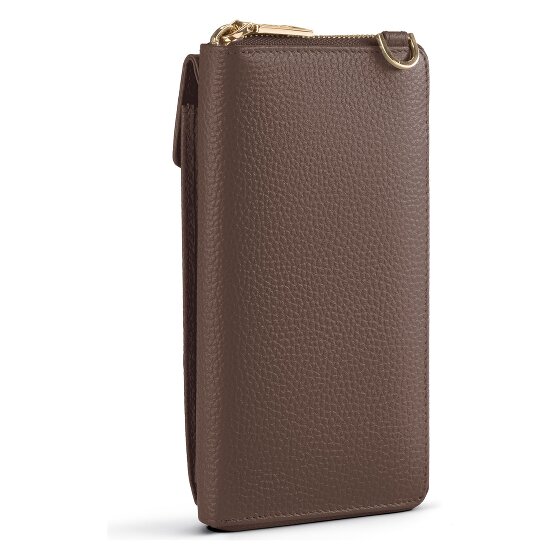 Lazarotti Bologna Portafoglio in pelle con zip Custodia per cellulare in pelle 19 cm