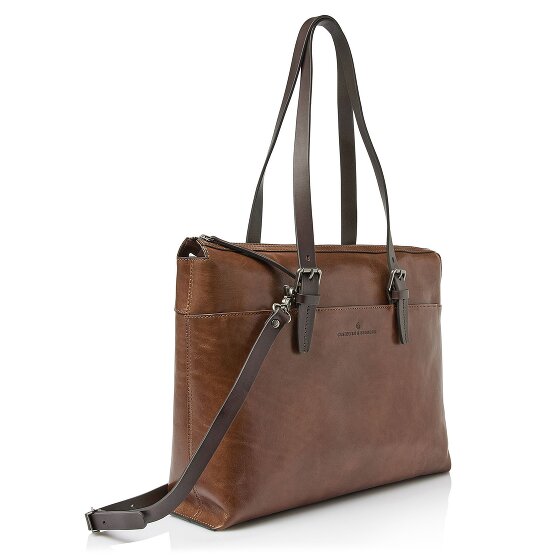Castelijn & Beerens Rien Borsa a spalla Protezione RFID Vera Pelle 40 cm Vano porta PC