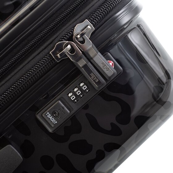 Heys Black Camo 4 ruote Carrello della cabina S 53 cm con piega di espansione