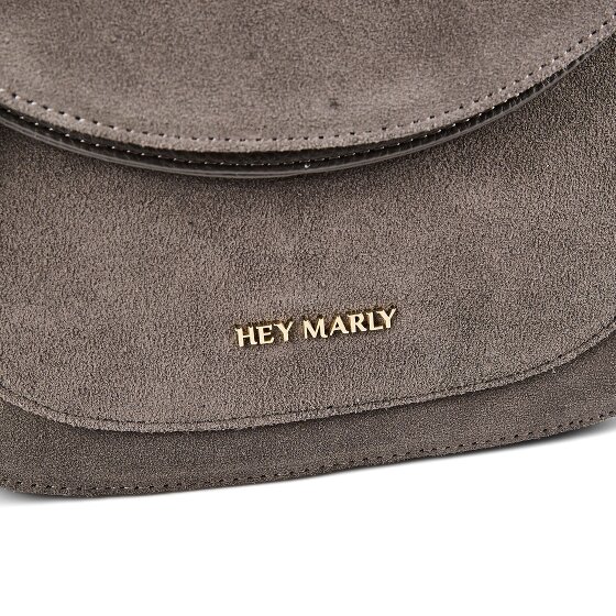 Hey Marly Big Sister Suede Borsa a spalla S Vera Pelle 25 cm