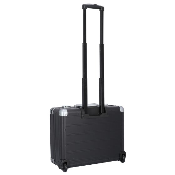 Alumaxx Trolley business da lavoro a 2 ruote in alluminio con scomparto per laptop da 37 cm