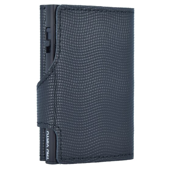 Tru Virtu Custodia per carte di credito Click & Slide Portafoglio RFID in pelle 6,5 cm
