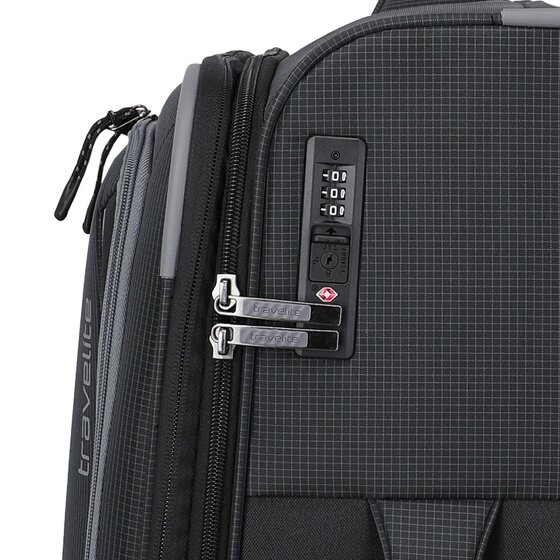 Travelite Corsiica 4 ruote Carrello M 67 cm con piega di espansione