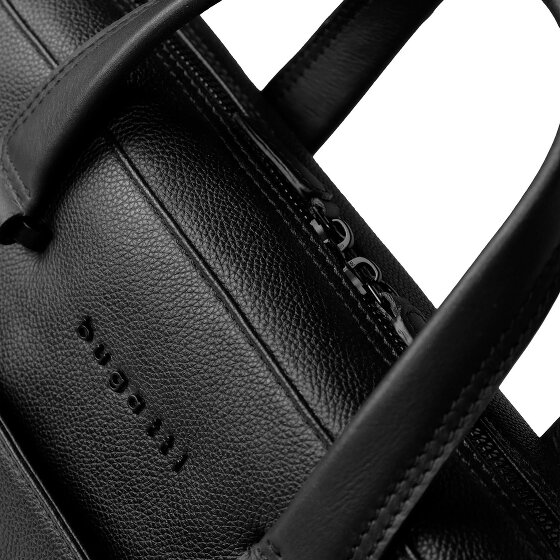 bugatti Black Valigetta Pelle 39 cm Scomparto per laptop