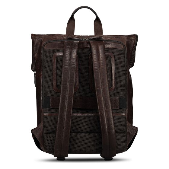 Jost Glasgow Zaino da giorno Protezione RFID Vera Pelle 42 cm Vano porta PC