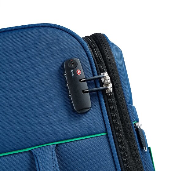 Delsey Paris x United Colors of Benetton Colour Bock Trolley a 4 ruote da 67 cm con piega elastica