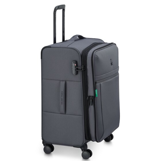 Delsey Paris x United Colors of Benetton BE Trolley a 4 ruote da 65 cm con piega ad espansione