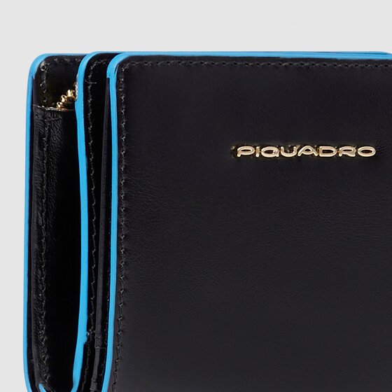 Piquadro Blue Square Portafoglio Protezione RFID Vera Pelle 11 cm