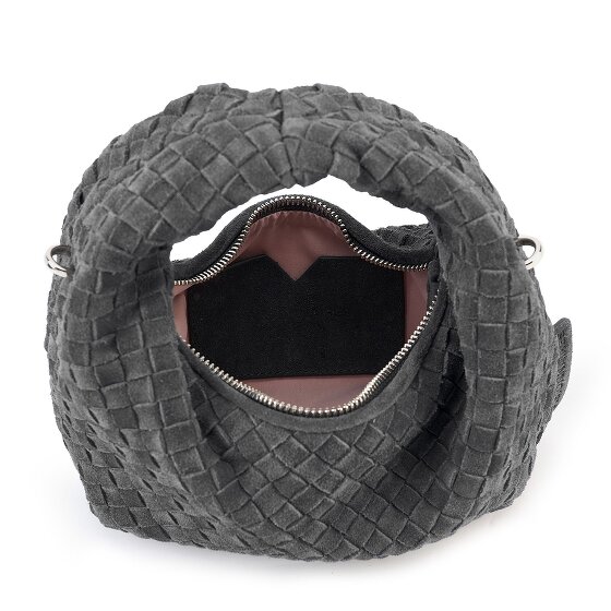 LES VISIONNAIRES Greta Micro weave Borsetta Vera Pelle 20 cm