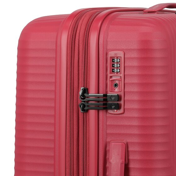 Travelite Air Stripe 4 ruote Set di valigie 3 pezzi con piega di espansione