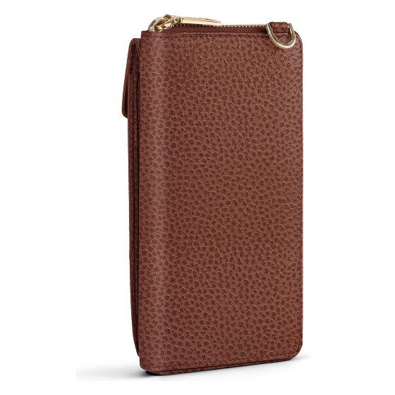 Lazarotti Bologna Portafoglio in pelle con zip Custodia per cellulare in pelle 19 cm