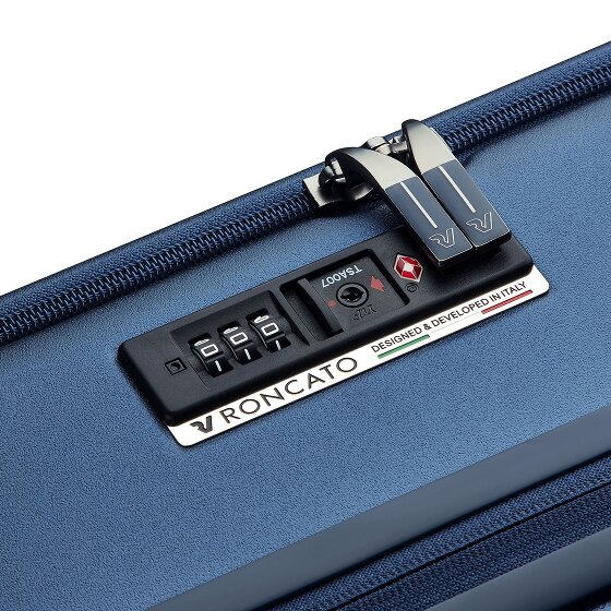 Roncato Florence Trolley da cabina a 4 ruote da 55 cm con scomparto per computer portatile a espansione