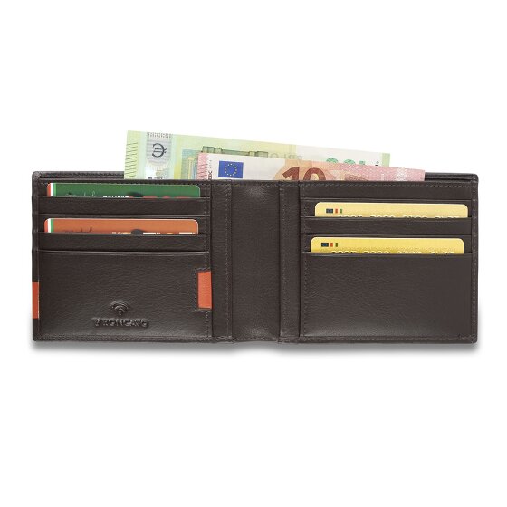 Roncato Monaco Portafoglio Protezione RFID Pelle 12 cm
