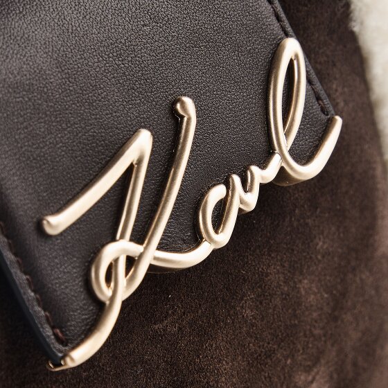Karl Lagerfeld Signature Mini borsa a mano Vera Pelle 18 cm