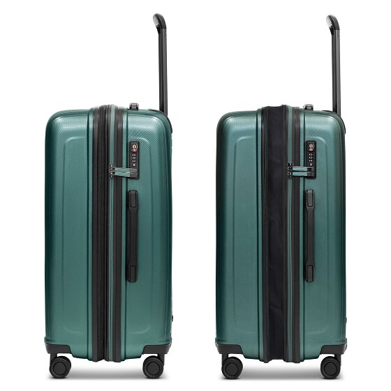 Redolz Essentials 14 4 ruote Set di valigie 3 pezzi con piega di espansione