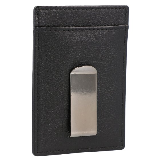 Police PT389-08536 Porta carte di credito in pelle 7 cm con fermasoldi