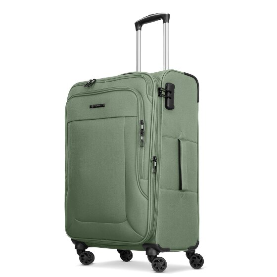 Franky Melbourne 3.0 Set di valigie a 4 ruote, 3 pezzi, con piega elastica