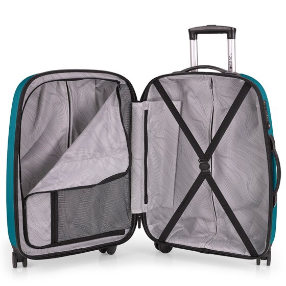 Gabol Paradise XP 4 ruote Set di valigie 3 pezzi con piega di espansione