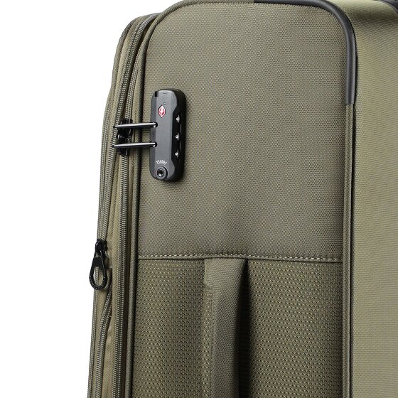 d&n Travel Line 9704 4 ruote Set di valigie 3 pezzi con piega di espansione