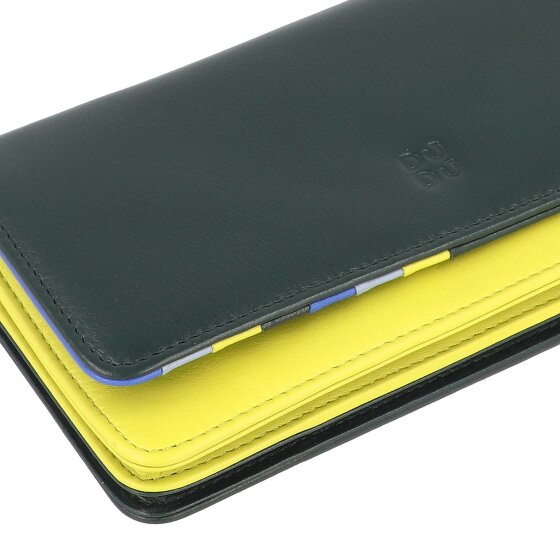 DuDu Canarie Portafoglio Protezione RFID Vera Pelle 17.5 cm