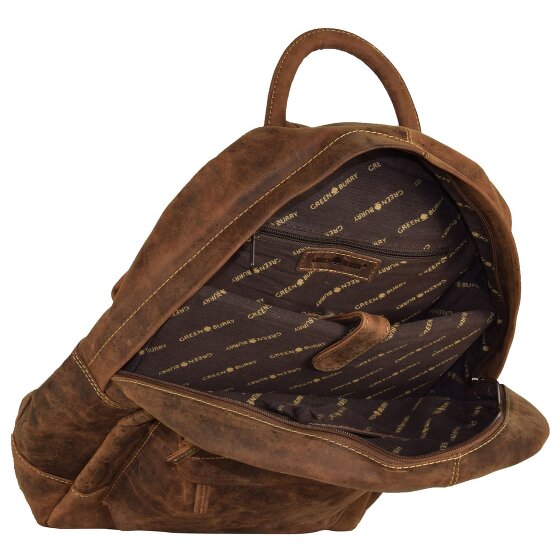 Greenburry Zaino vintage retrò in pelle 42 cm Scomparto per laptop