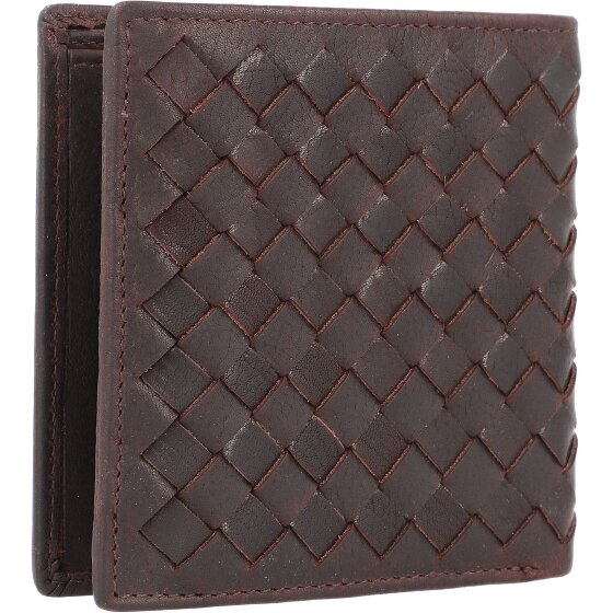 bugatti Portafoglio in pelle intrecciata 11 cm