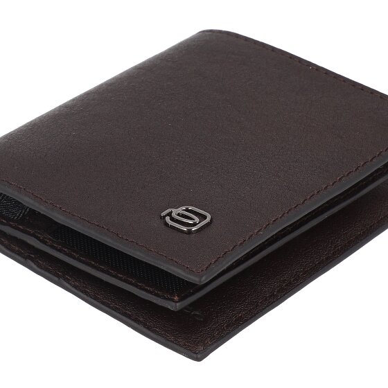 Piquadro Black Square Custodia per carta di credito Protezione RFID Pelle 9 cm