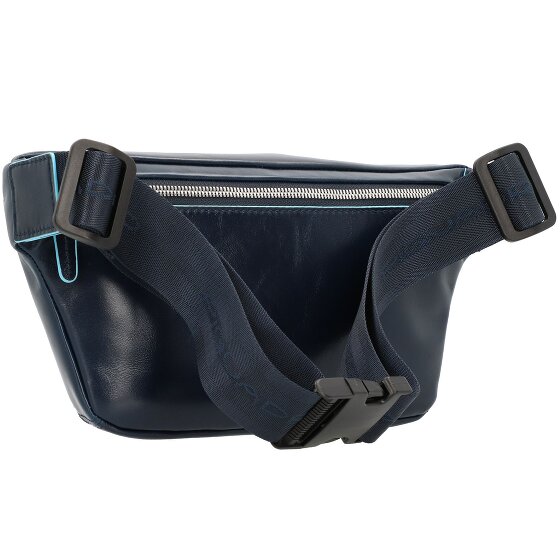 Piquadro Marsupio quadrato blu in pelle 29 cm