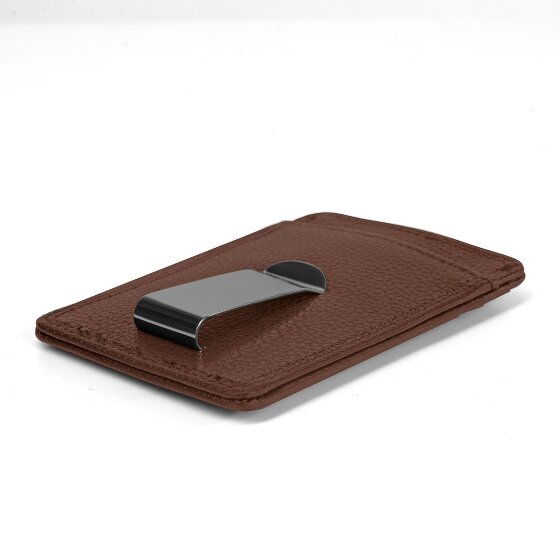 Redolz Porta carte di credito RFID in pelle Essentials da 7 cm con fermasoldi