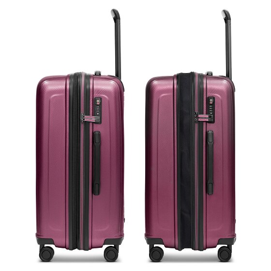 Redolz Essentials 14 4 ruote Set di valigie 3 pezzi con piega di espansione