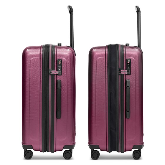 Redolz Essentials 14 4 ruote Set di valigie 3 pezzi con piega di espansione