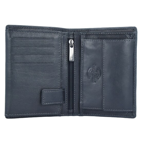 Greenland Nature Portafoglio in nappa nera RFID 9,5 cm
