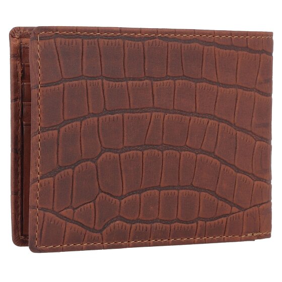 Esquire Croco Portafoglio Protezione RFID Pelle 12 cm