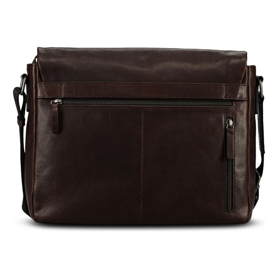 Jost Glasgow Valigetta Protezione RFID Vera Pelle 34 cm Vano porta PC