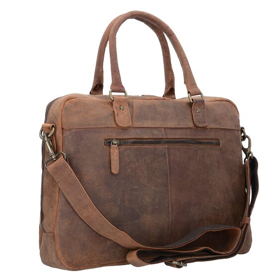 Harold's Antic Collection Cartella in pelle 40cm Scomparto per laptop