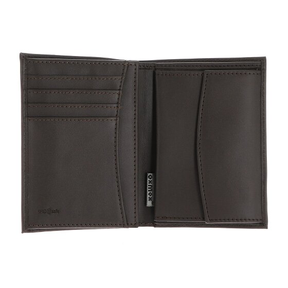 oxmox Leather Portafoglio Protezione RFID Vera Pelle 10 cm