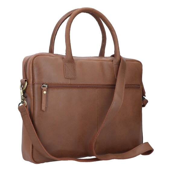 Burkely Vintage Valigetta Vera Pelle 37 cm Vano porta PC