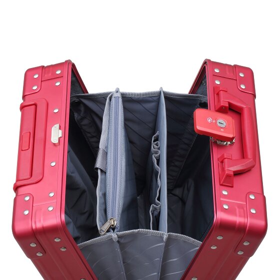 Aleon Trolley cabina Business a 4 ruote in Alluminio, 42 cm, con scomparto per laptop