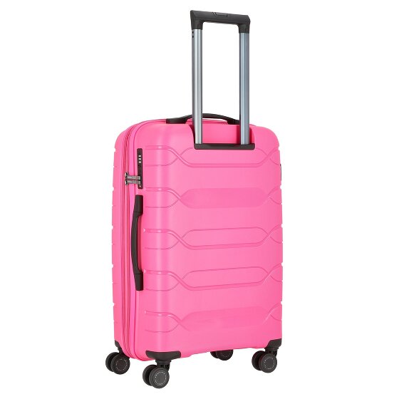 Polestream Strz by Asteroid 4 ruote Set di valigie 3 pezzi con piega di espansione